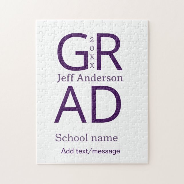 Puzzle Grad typography modern graduation simple minimal c (Vertical)