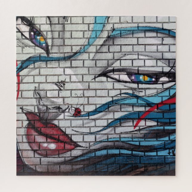 Puzzle Graffiti de fille asiatique (Vertical)
