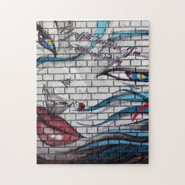 Puzzle Graffiti de fille asiatique  (Vertical)