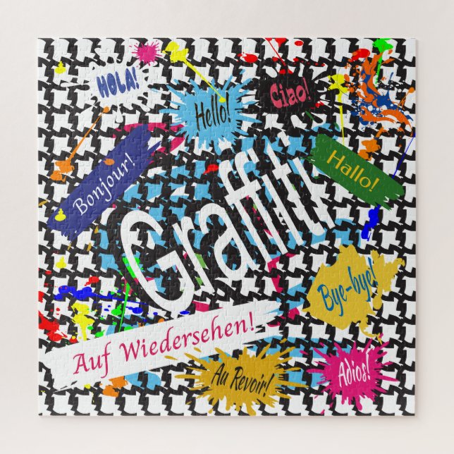 Puzzle Graffiti de voeux (Vertical)