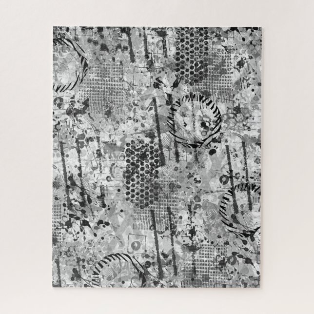 Puzzle Graffiti Etchings (Vertical)