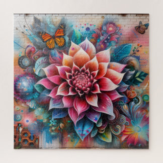 Puzzle Graffiti Flower