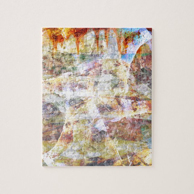 Puzzle Graffiti grunge coloré (Vertical)