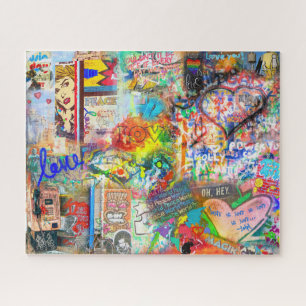 Puzzle Graffiti Love - Les écrits sur le mur Jigsaw