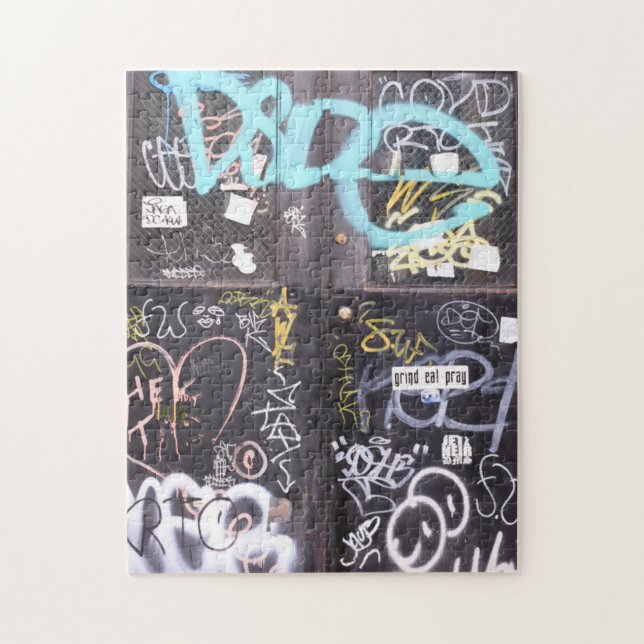 Puzzle Graffiti New York City Upper West Side NYC (Vertical)