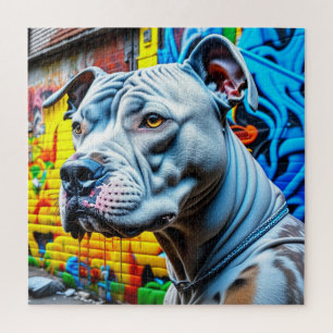 Puzzle Graffiti Street Art Pitbull