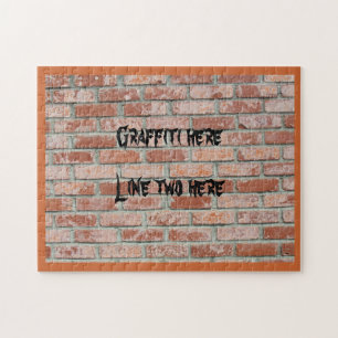 Puzzle - Graffiti sur un mur de briques