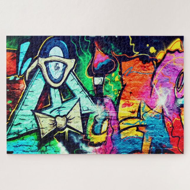Puzzle Graffiti urbain moderne Abstrait (Horizontal)