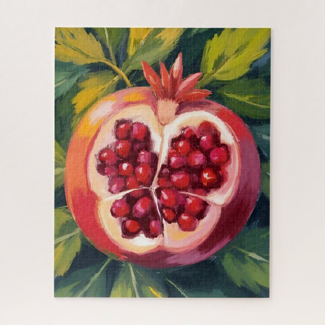 Puzzle Graines de Grenade | Peinture de Fruit (Vertical)