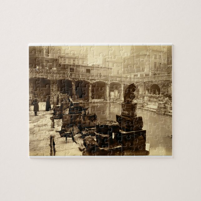 Puzzle Grand Bath romain, Bath (photo de b/w) (Horizontal)