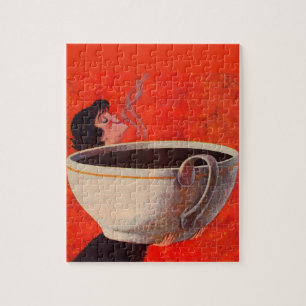 Puzzle grand buveur de café