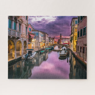 Puzzle Grand Canal pittoresque en Italie au coucher du so