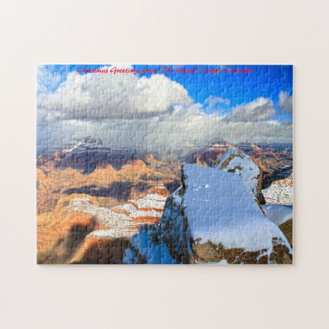 Puzzle Grand Canyon Colorado.Joyeux Noël (Horizontal)