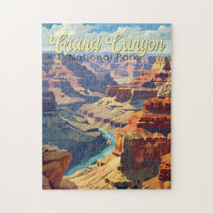 Puzzle Grand Canyon National Park Illustration Travel Art