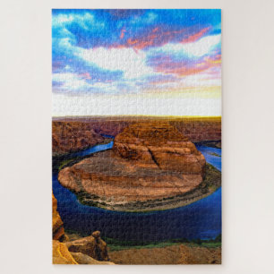 Puzzle Grand Canyon Roches rouges et eau bleue Belle