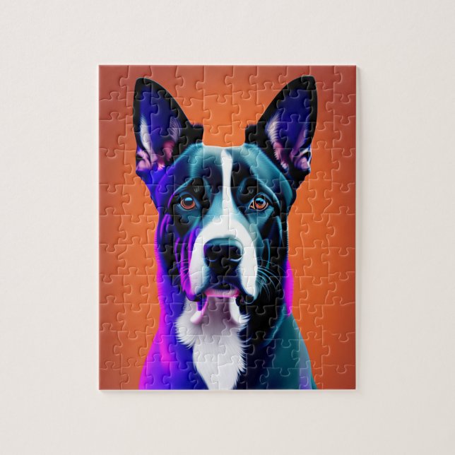 Puzzle Grand chien bleu (Vertical)