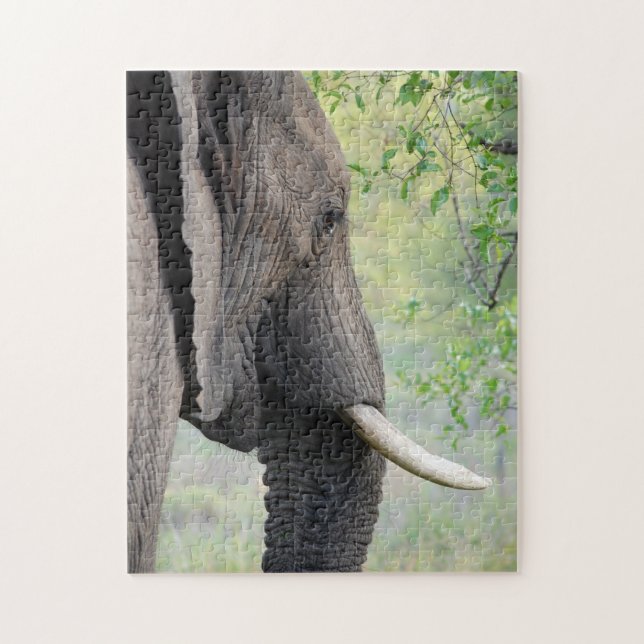Puzzle Grand éléphant gris africain exotique (Vertical)