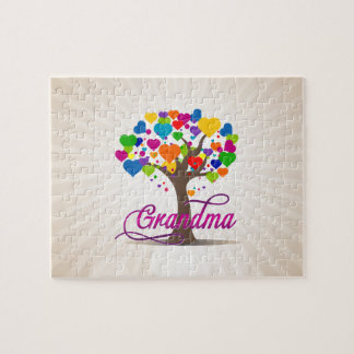 Puzzle Grand-mère Arbre des Coeurs de vie