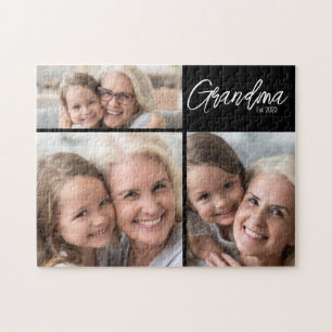 Puzzle Grand-mère personnalisable Année d'établissement 3