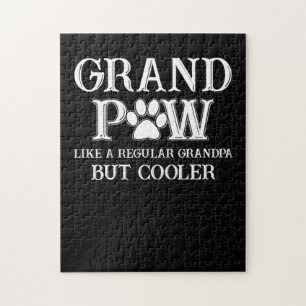 Puzzle Grand Paw Like Regular Grandpa But Cooler Dog Love