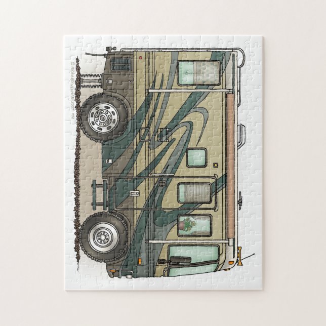 Puzzle Grand rv car Motorhome du profondément satisfait (Vertical)