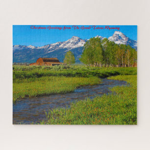Puzzle Grand Tetons Wyoming .Vœux de Noël