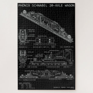 Puzzle Grand wagon de train "Plan" PTW Schnabel