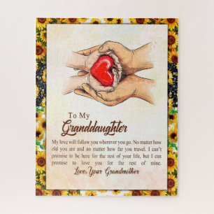 Puzzle Granddaughter Gift Love Grandmother Family Group
