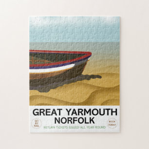 Puzzle Grande affiche de voyage vintage de Great Yarmouth