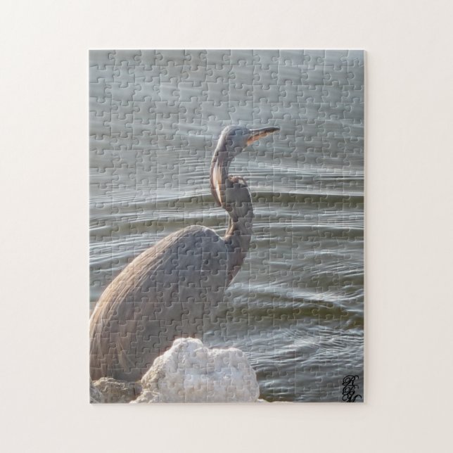 Puzzle Grande Aigrette au bord de l'eau (Vertical)