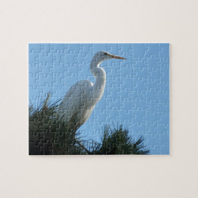 Puzzle Grande Aigrette en Floride ensoleillée (Horizontal)