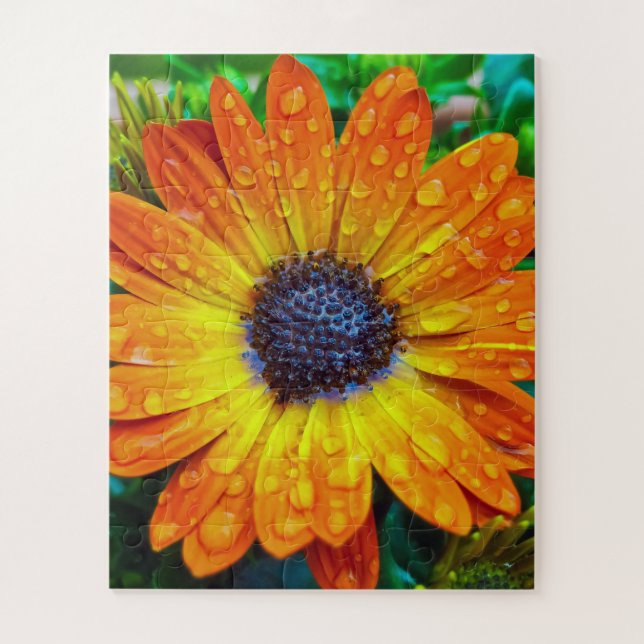 Puzzle Grande Fleur d'or près (Vertical)