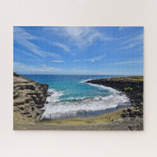 Puzzle Grande île Hawaï -16x20 - de plage verte de sable