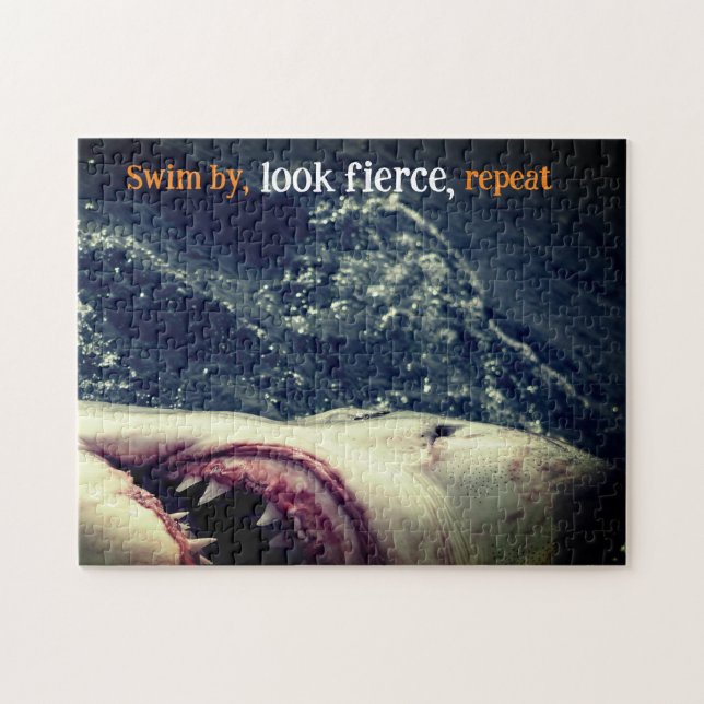 Puzzle Grande mâchoire de requin blanc (Horizontal)