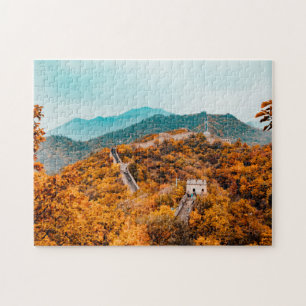 Puzzle Grande Muraille De Chine Panorama Automne Montagne