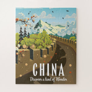 Puzzle Grande muraille de la Chine poster de voyage