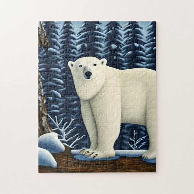 Puzzle Grande Ours Blanc Du Nord (Vertical)