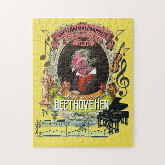 Puzzle Grande parodie animale de Beethoven de compositeur (Vertical)