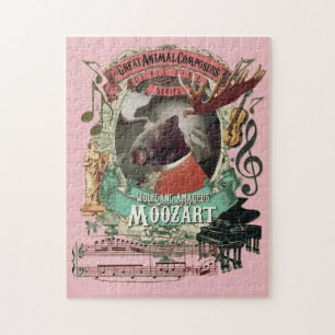 Puzzle Grande parodie animale de Mozart de compositeur de