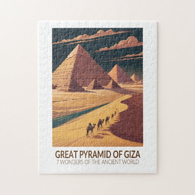 Puzzle Grande Pyramide de Gizeh Sept Merveilles du Monde (Vertical)