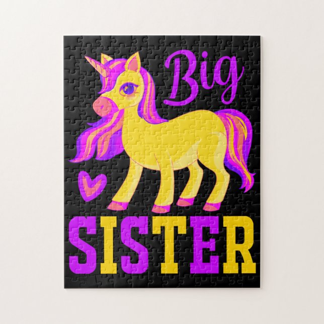 Puzzle Grande soeur licorne magique (Vertical)