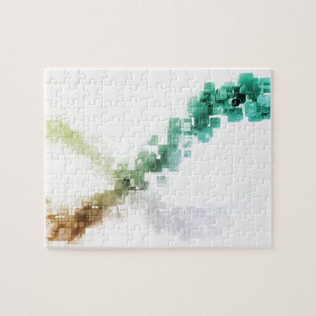 Puzzle Grande technologie d'analytique de visualisation (Horizontal)