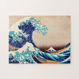 Puzzle Grande vague de Kanagawa Vintage art japonais