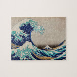 Puzzle Grande vague d'Hokusai au large de Kanagawa. art j<br><div class="desc">Katsushika Hokusai "La Grande Vague au large de Kanagawa" puzzle. illustration japonaise vintage.</div>