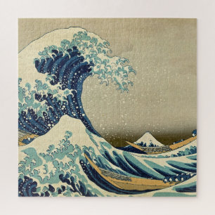 Puzzle Grande vague Kanagawa Vintage Illustration japonai