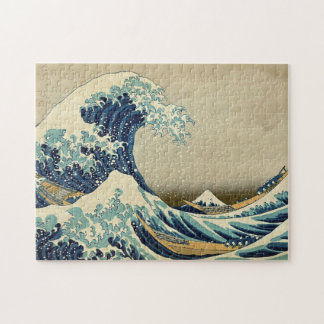 Puzzle Grande vague Kanagawa Vintage Illustration japonai