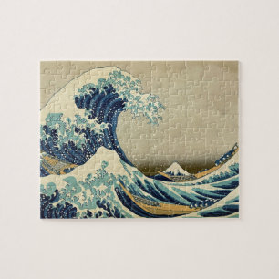 Puzzle Grande vague Kanagawa Vintage Illustration japonai