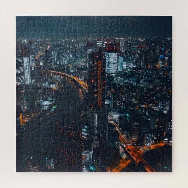Puzzle Grande ville la nuit (Vertical)
