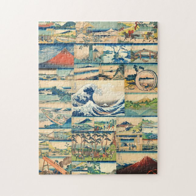 Puzzle Grandes copies de Japonais de Hokusai le mont Fuji (Vertical)