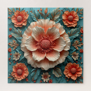 Puzzle Grandes fleurs de corail